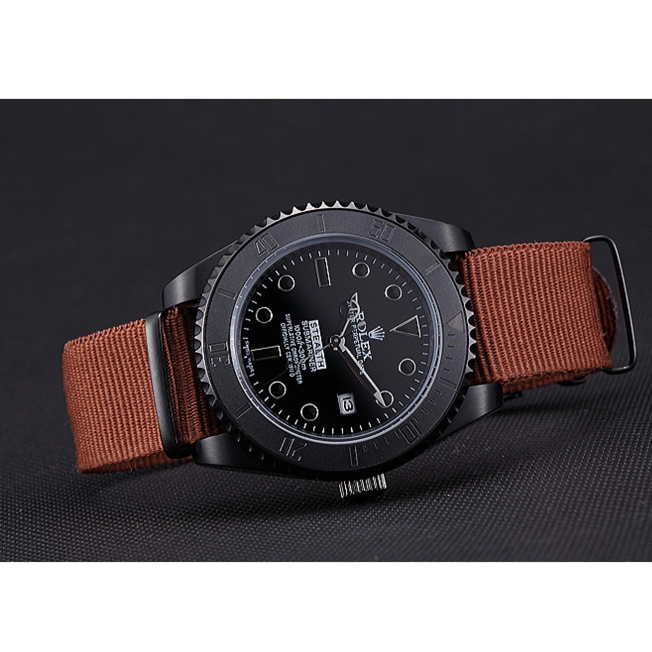 AAA Replica Watches 621997 Submariner Stealth Rolex Brown 0727